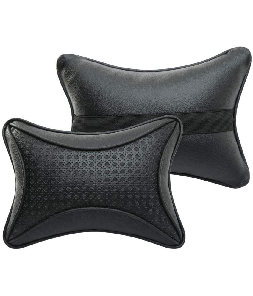     			Auto Hub Neck Cushions Set of 2 Black