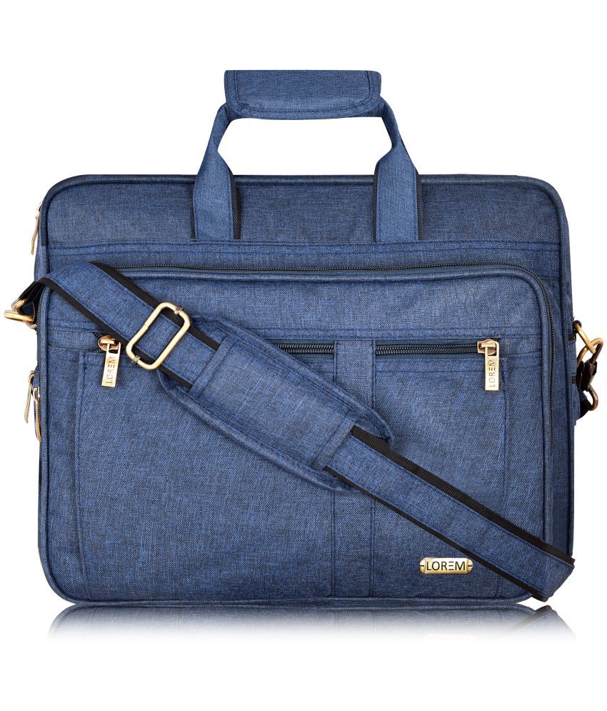     			Lorem Blue Solid Messenger Bag