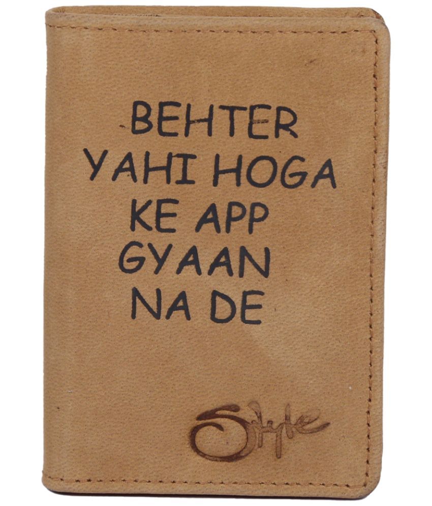     			STYLE SHOES Leather Card Holder ( Pack 1 )