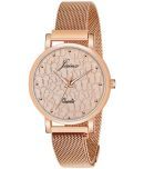 Jainx Rose Gold Stainless Steel Analog Womens Watch