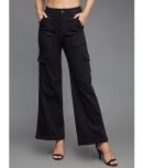 Miss Chase - Black Denim Wide Leg Women's Jeans ( Pack of 1 )