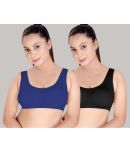 haya fashion Pack of 2 Polyester Women's Cami bra ( Multicolor ) HAYA Black and Blue Polyester Non Padded Women's Cami bra