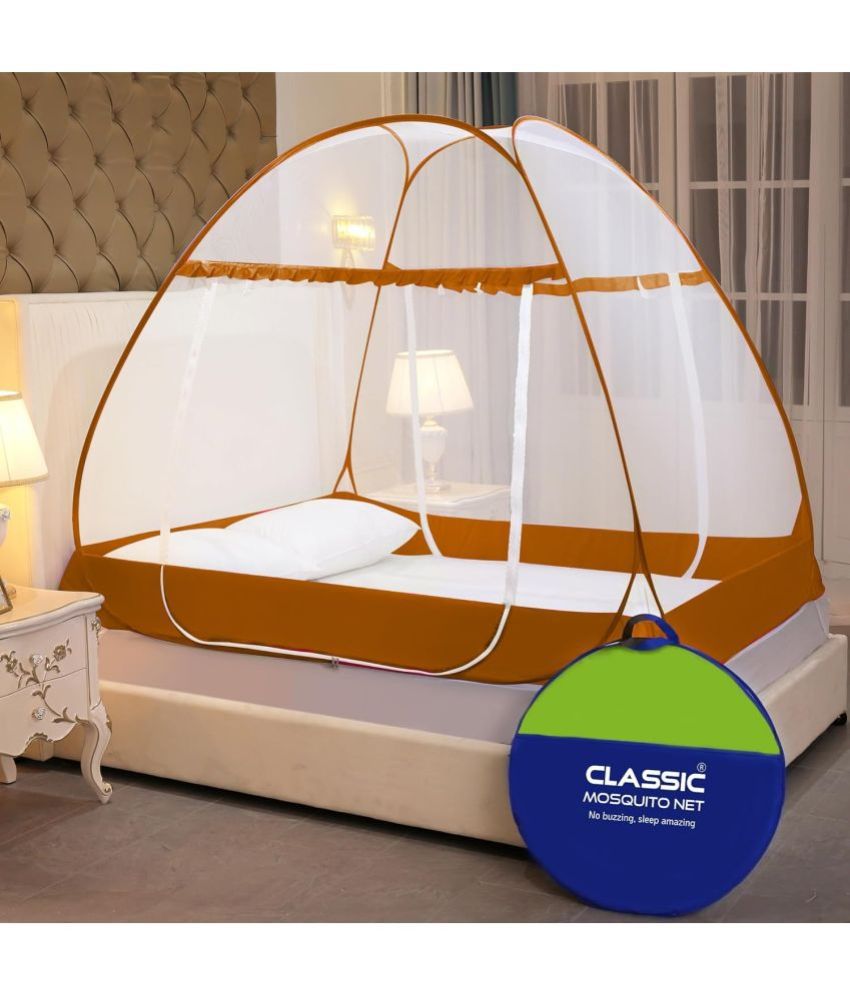     			Classic Mosquito Net - Brown Polycotton Tent Mosquito Net ( Pack of 1 )