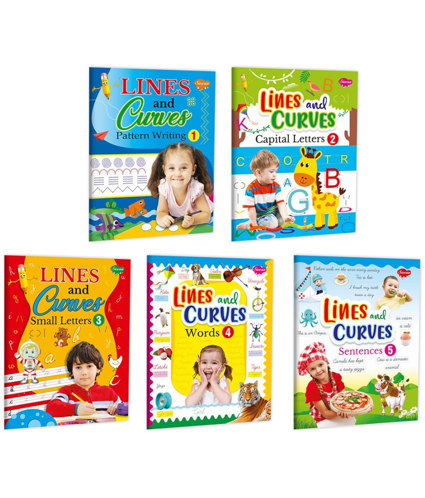     			Combo of Lines and Curves Complete Combo | Pack of 5 Pencil Control Books
