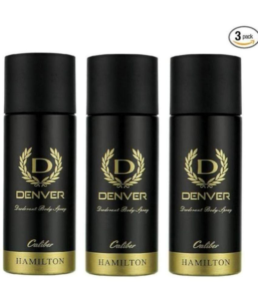     			Denver Caliber Deodorant Spray for Men 600 ml ( Pack of 3 )