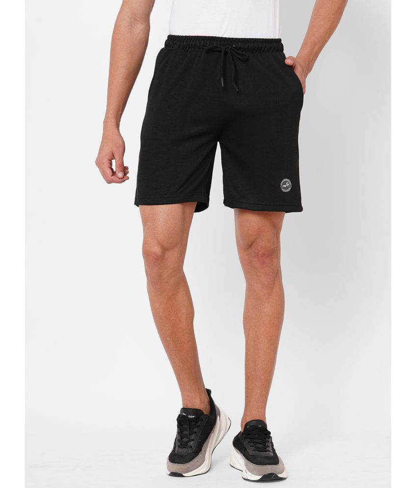     			Fitz Black Polyester Men's Shorts ( Pack of 1 )