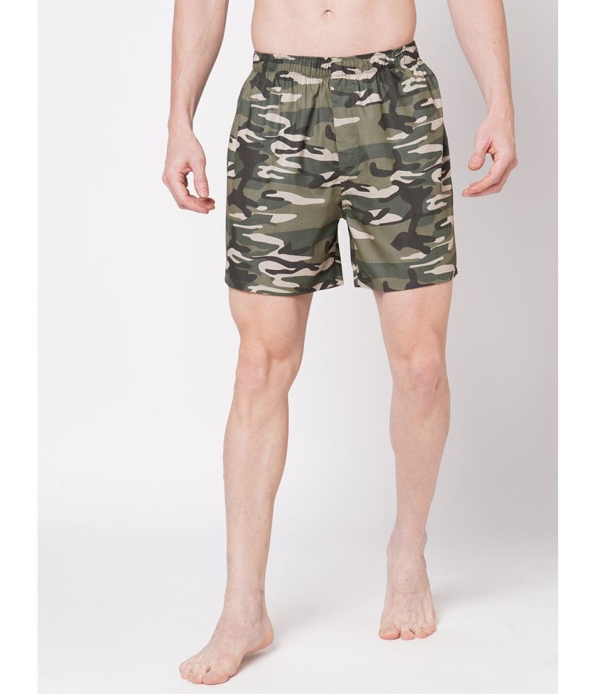     			Fitz Green Cotton Men's Boxer- ( Pack of 1 )