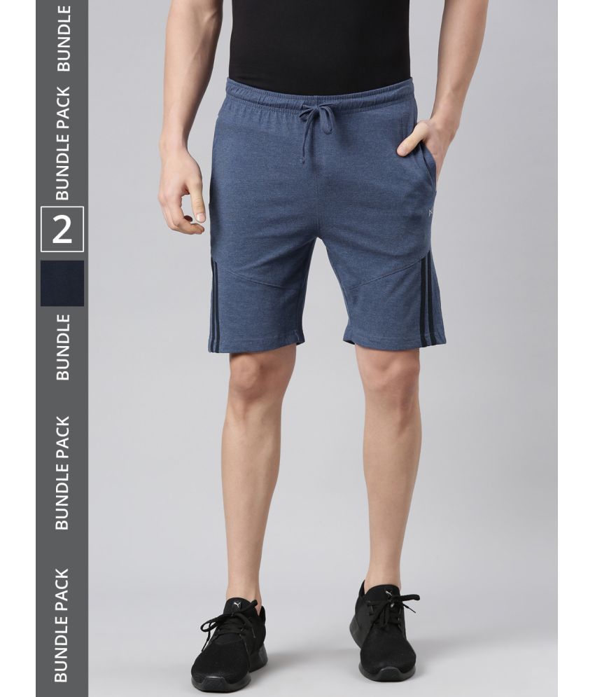     			Force NXT Multi Cotton Blend Men's Shorts ( Pack of 2 )