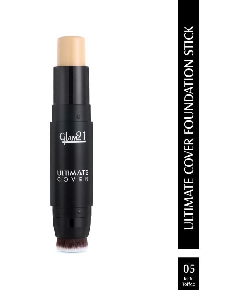     			Glam21 Ultimate Cover Foundation Stick Long Lasting Formula For All Skin Tone 8gm Rich Toffee-05