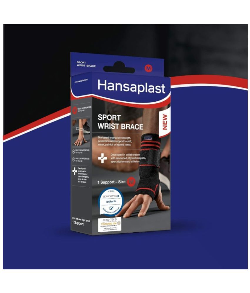     			Hansaplast Sport Wrist Brace, Wrist Pain Relief Band | Medium (1 pc) | Wrist Brace with Thumb Support | Gym Wrist Band