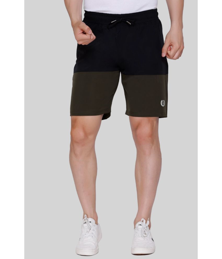     			LEEBONEE Olive Polyester Men's Shorts ( Pack of 1 )