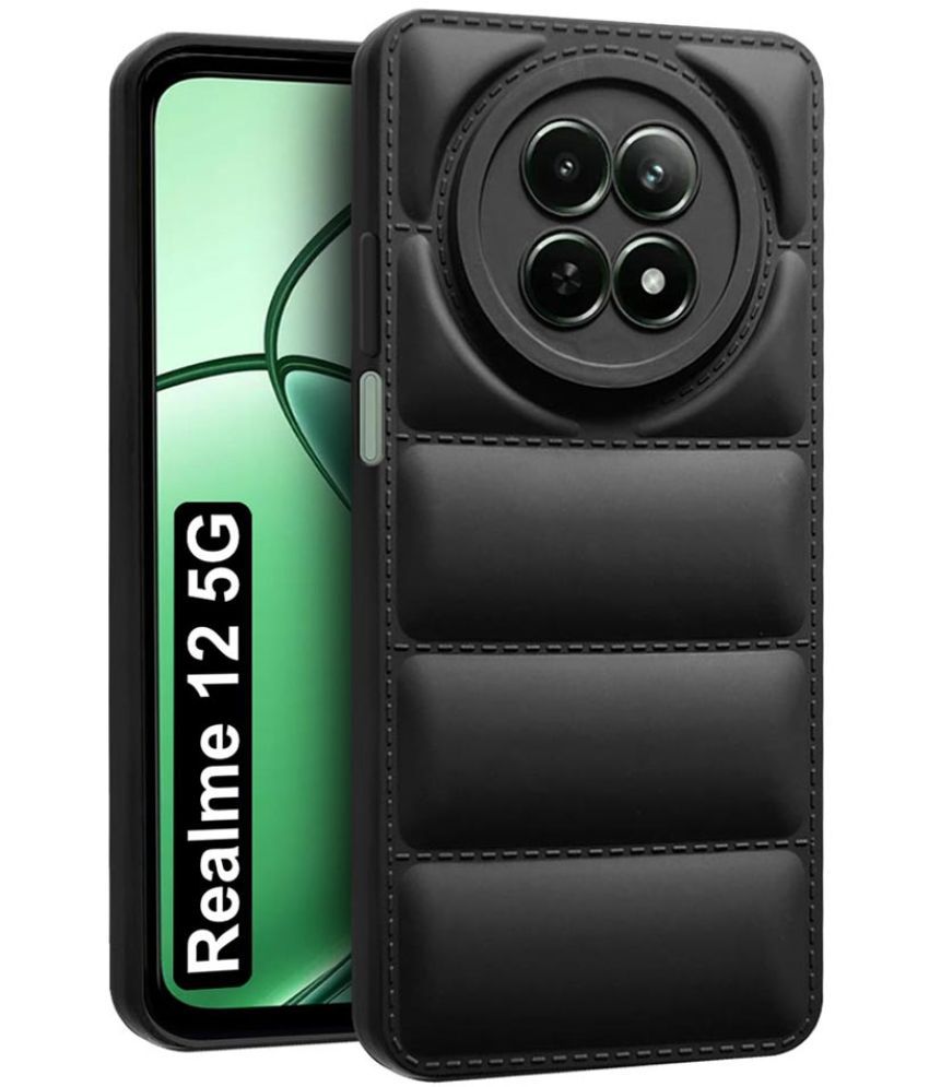     			NBOX Plain Cases Compatible For Rubber Realme 12 5G ( Pack of 1 )