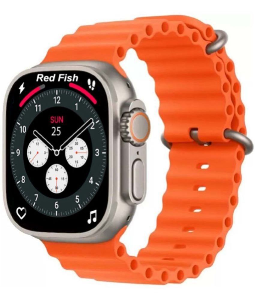     			Red Fish Ultra 1"7 Display BT Calling Orange Orange Smart Watch