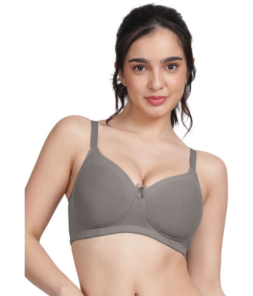     			Susie Cotton Blend Women's T-Shirt Bra ( Dark Grey )