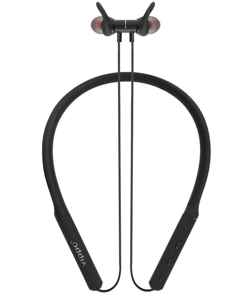     			Vippo Classic VBT-1413 Magnetic  Neckband In-the-ear Bluetooth Headset with Upto 30h Talktime Deep Bass - Black