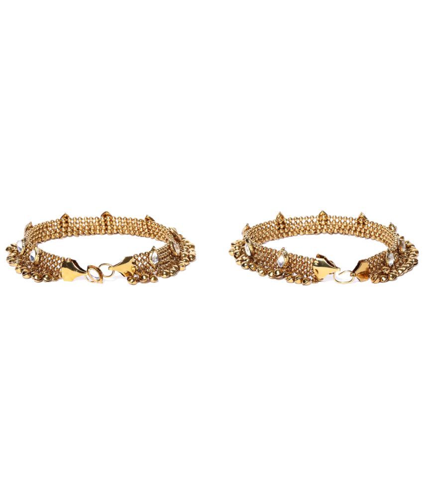     			YOUBELLA Gold Anklets ( Pack of 1 )