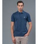 Red Tape Cotton Blend Regular Fit Solid Half Sleeves Men's Polo T Shirt - Navy ( Pack of 1 )