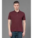 Red Tape Cotton Regular Fit Solid Half Sleeves Men's Polo T Shirt - Purple ( Pack of 1 )