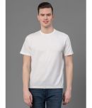 Red Tape Polyester Regular Fit Self Design Half Sleeves Men's T-Shirt - White ( Pack of 1 )