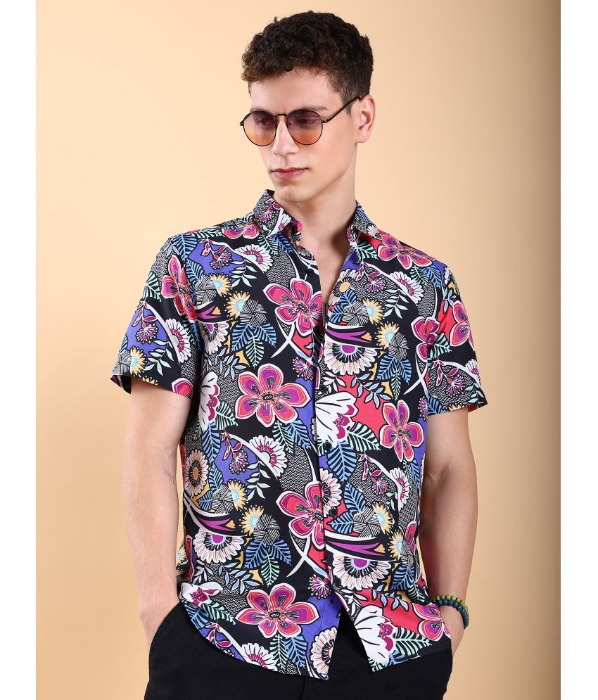     			Ketch Polyester Regular Fit Printed Half Sleeves Men's Casual Shirt - Multicolor ( Pack of 1 )