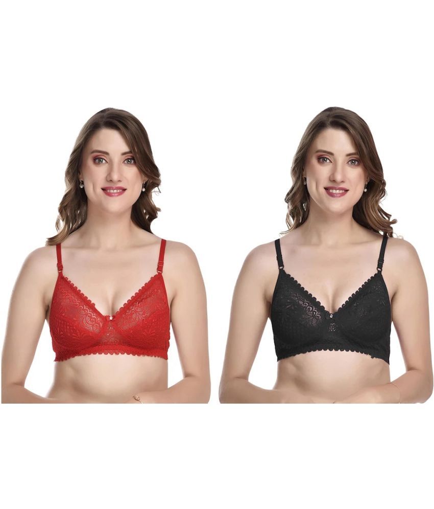     			Kiran Enterprises Pack of 2 Net Women's Everyday Bra ( Multicolor )