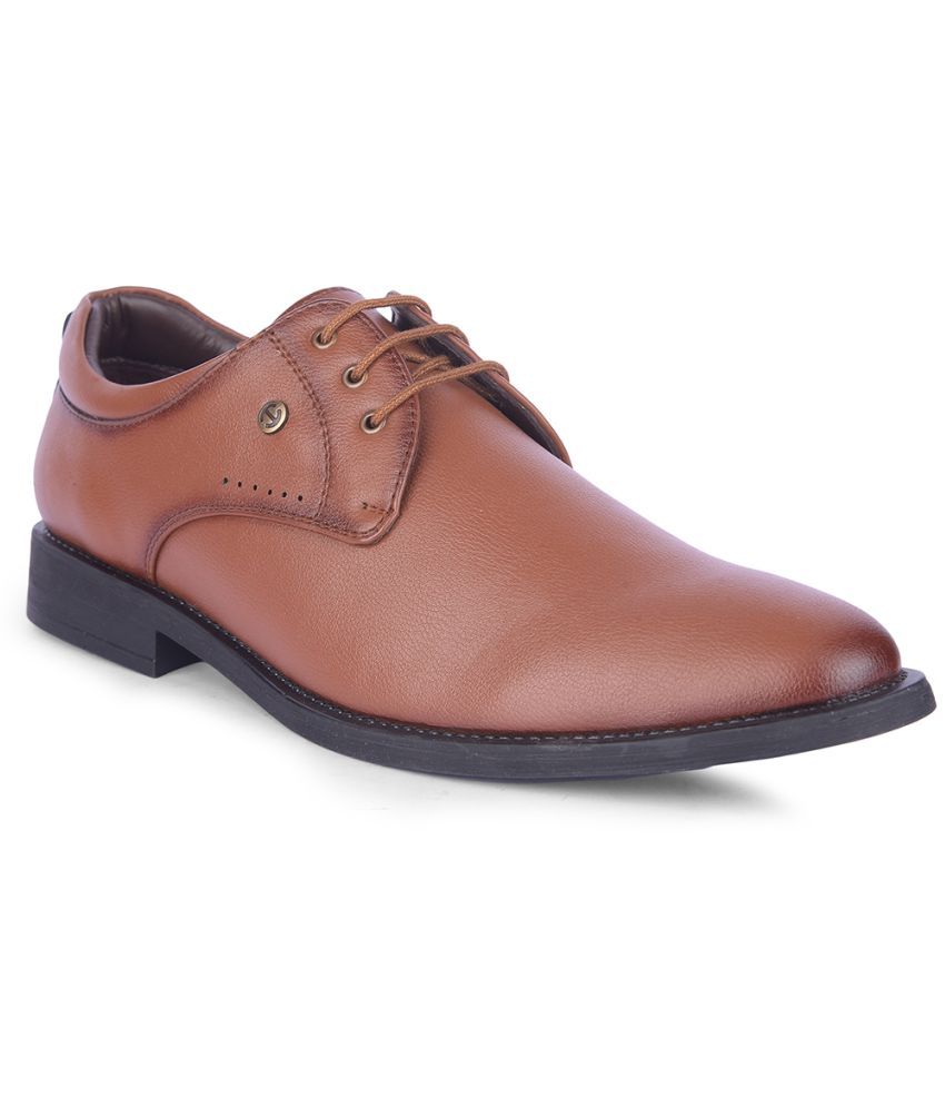     			Liberty Tan Men's Derby Formal Shoes