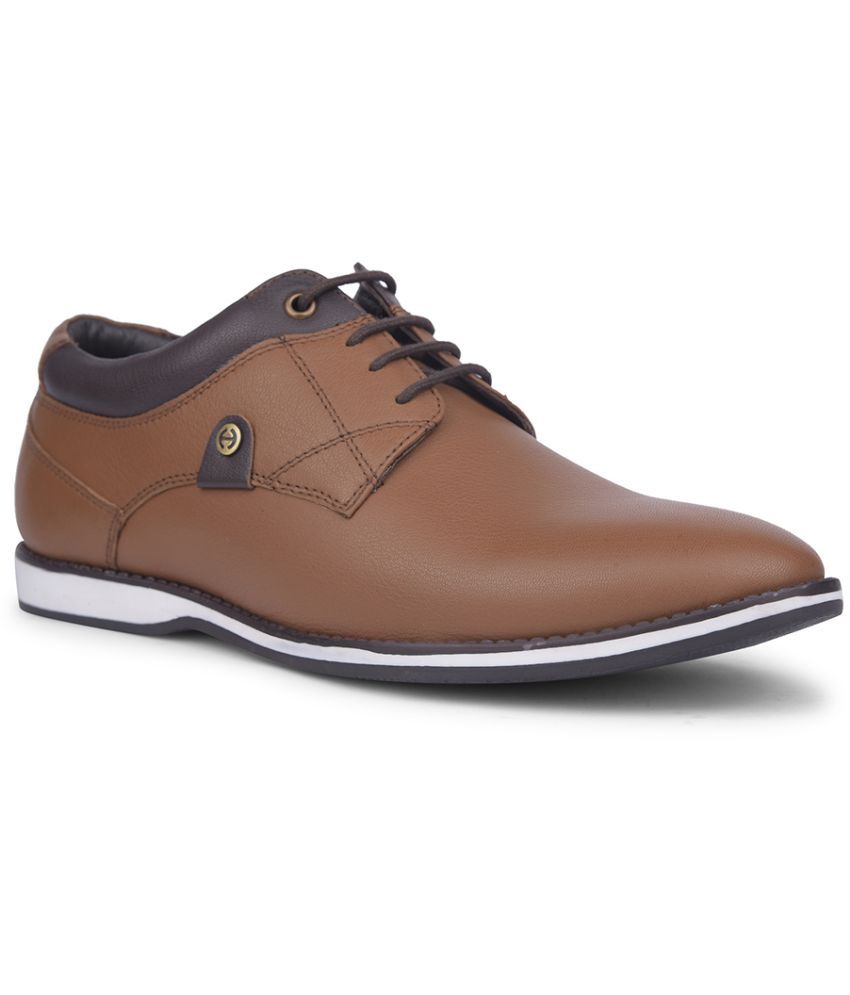     			Liberty Tan Men's Derby Formal Shoes