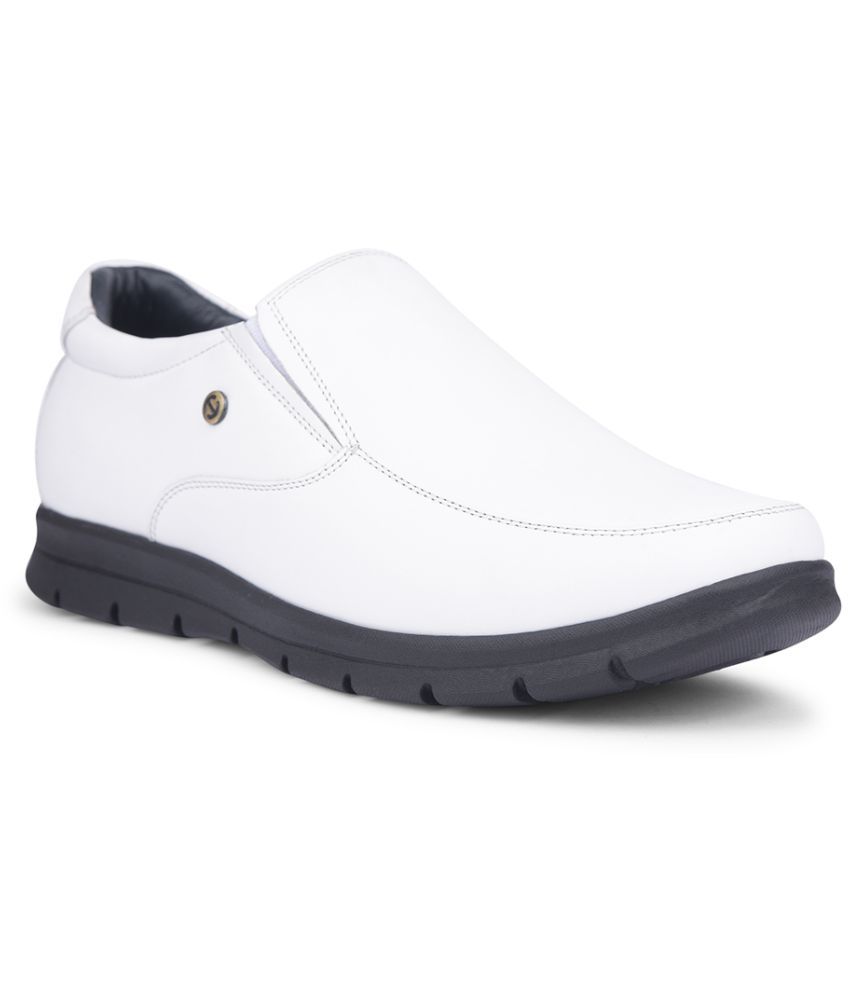     			Liberty White Men's Slip On Formal Shoes