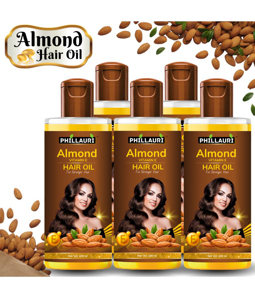     			Phillauri Frizz Control Almond Oil 500 ml ( Pack of 5 )
