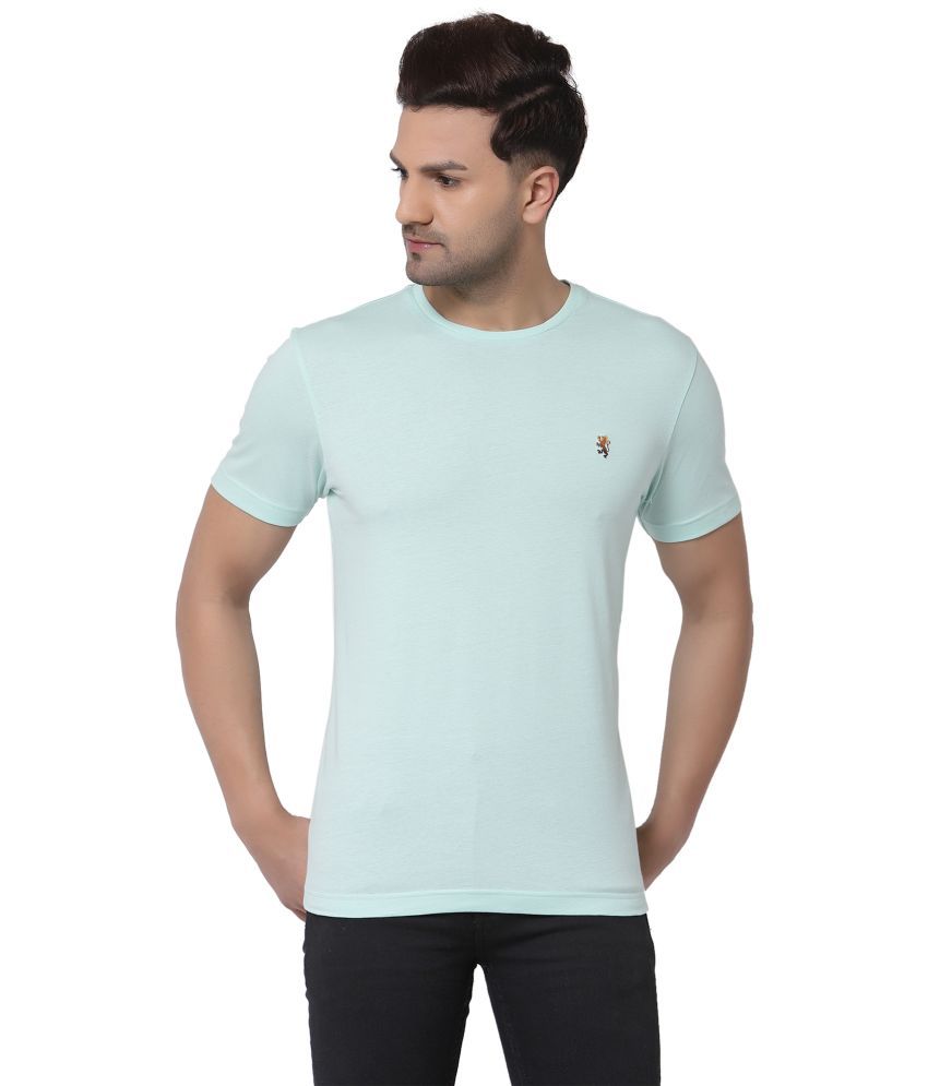     			Red Tape 100% Cotton Regular Fit Solid Half Sleeves Men's T-Shirt - Green ( Pack of 1 )