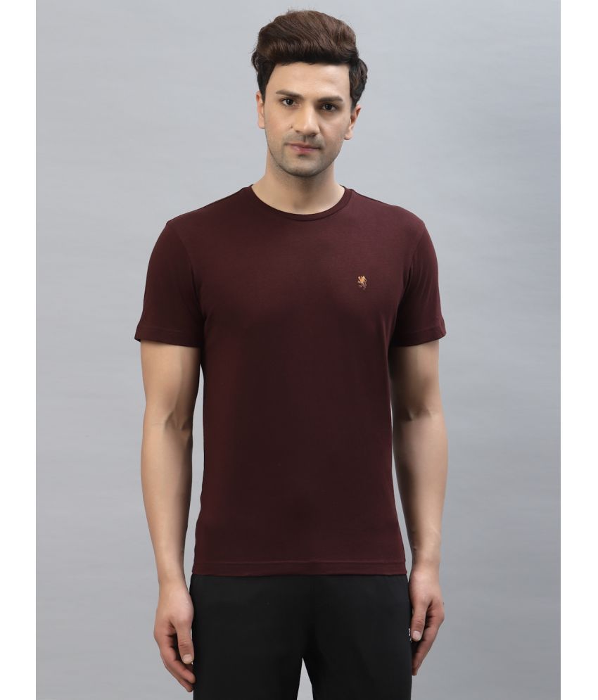     			Red Tape 100% Cotton Regular Fit Solid Half Sleeves Men's T-Shirt - Maroon ( Pack of 1 )