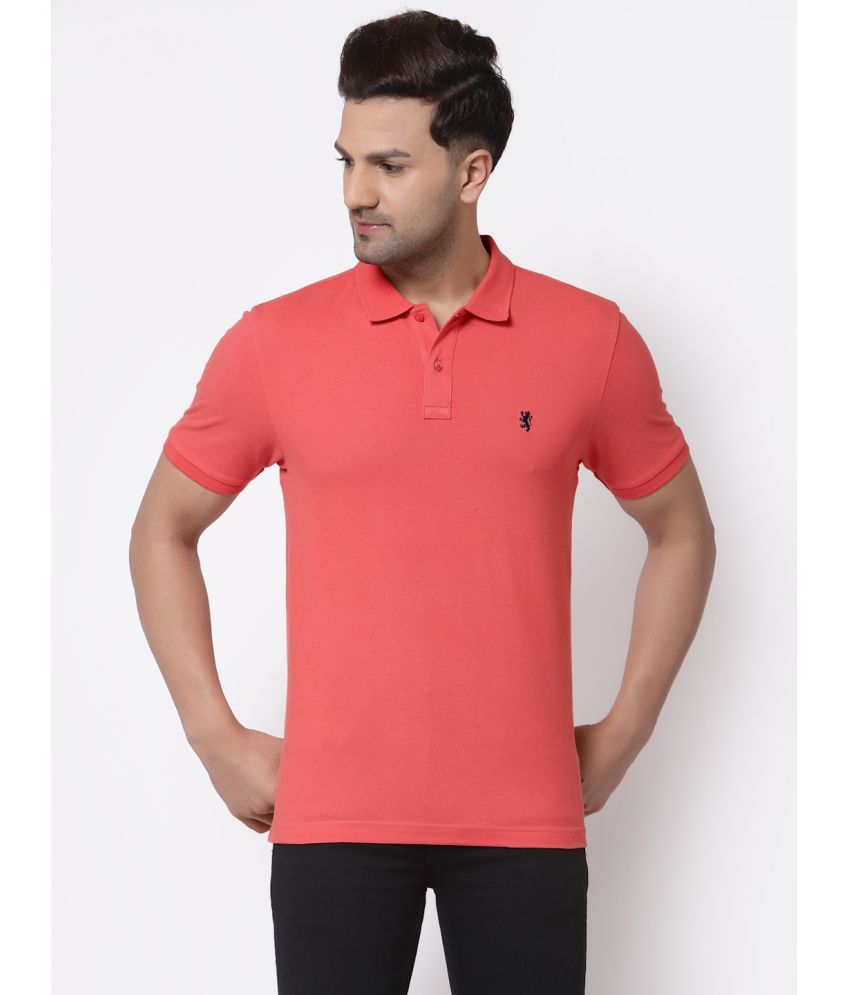     			Red Tape Cotton Regular Fit Solid Half Sleeves Men's Polo T Shirt - Coral ( Pack of 1 )