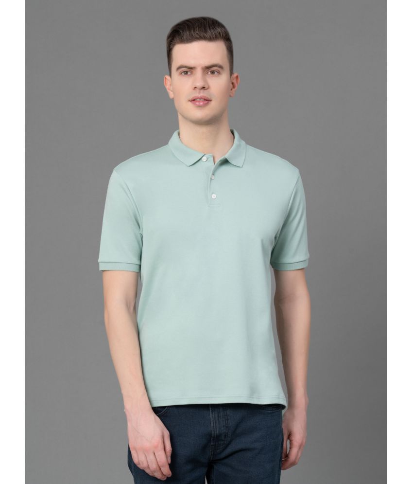     			Red Tape Cotton Regular Fit Solid Half Sleeves Men's Polo T Shirt - Green ( Pack of 1 )