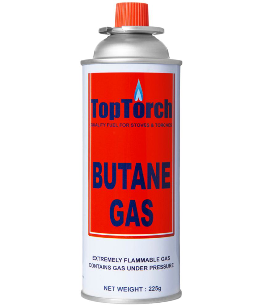     			Top Torch Portable High Pressure  Gas Canister 225g Can Easy to use Perfect Suitable to Small Stove, Flame Torch, Welding Fuel Gas