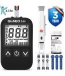 K-life Gluneolite Automatic Blood Glucose Check Sugar Testing Machine 50 Strips Glucometer (Black)