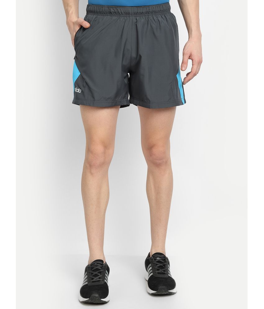     			Dida Sportswear Charcoal Polyester Men's Running Shorts ( Pack of 1 )