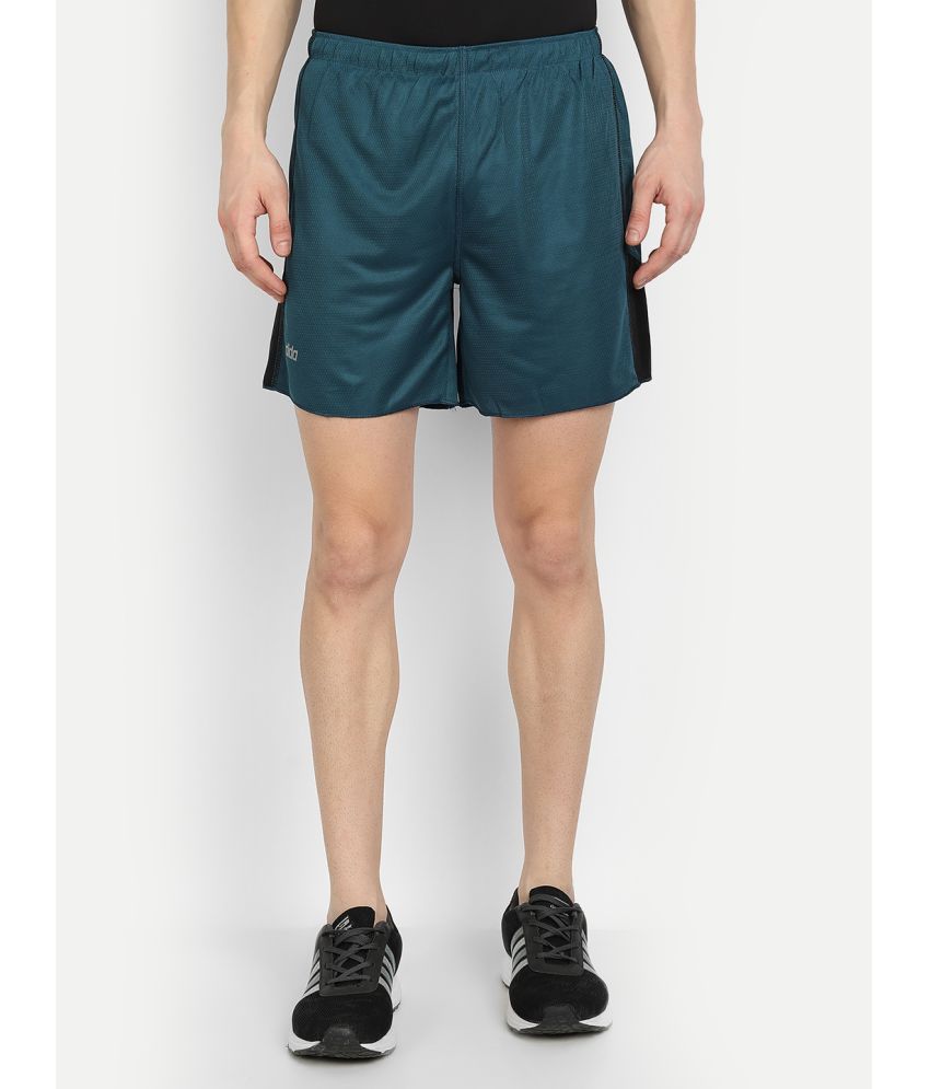     			Dida Sportswear Sea Green Polyester Men's Running Shorts ( Pack of 1 )