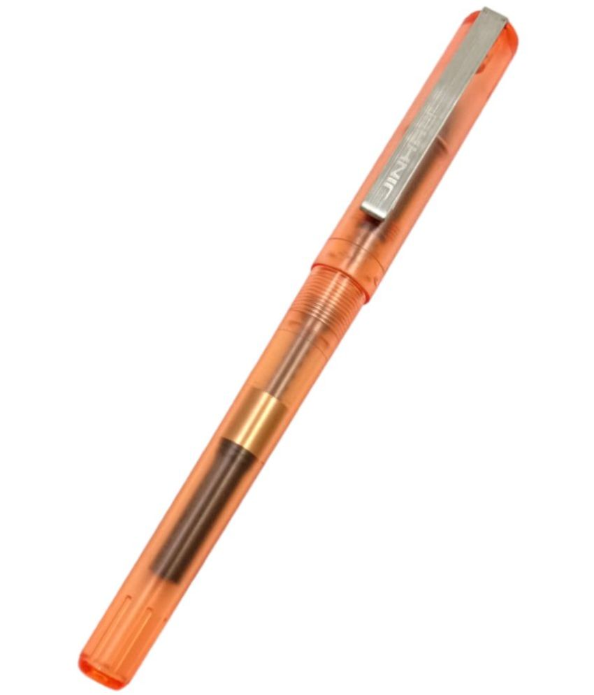     			Dikawen Orange Extra Fine Line Fountain Pen ( Pack of 1 )