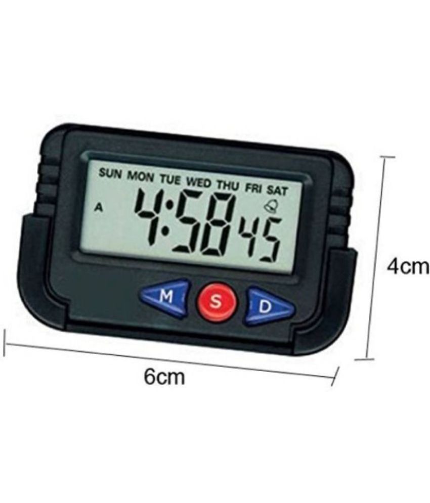     			FSN PVC Digital Dashboard Clock For Car ( Pack of 1 )