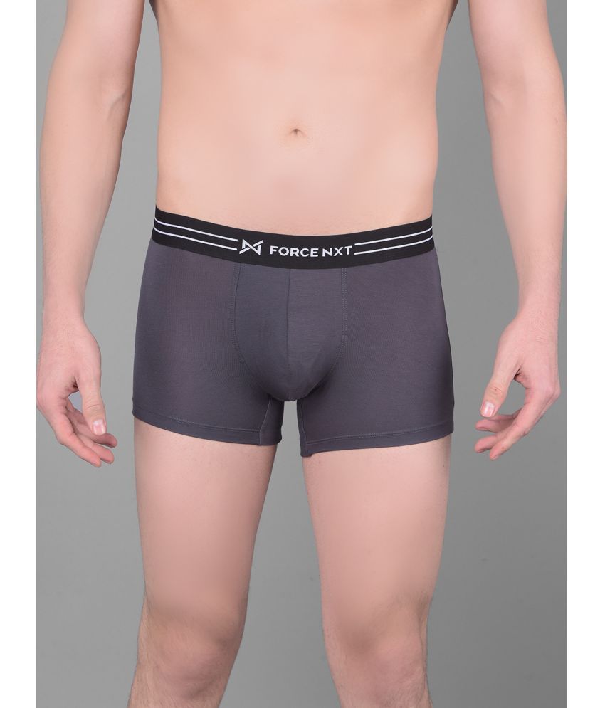     			Force NXT Grey Cotton Men's Trunks ( Pack of 1 )