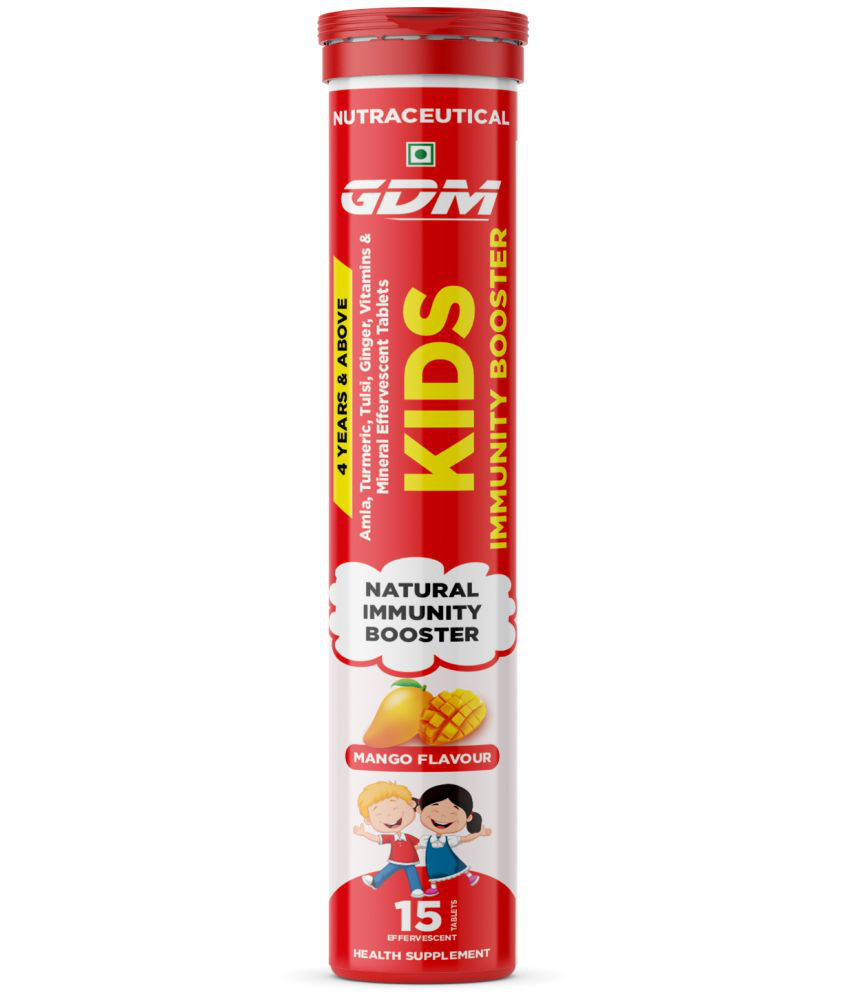     			GDM NUTRACEUTICALS LLP Kids Immunity Booster for Protect against illness -Sugar Free - 15 no.s Mango Minerals Tablets