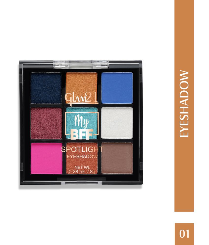     			Glam21 BFF Spotlight Eyeshadow Palette 9 Pigmented Shades Seamless Blending LongLasting 9gm Shade-01