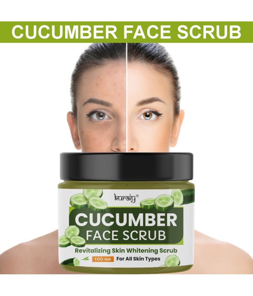     			KURAIY Cucumber Revitalizing Skin Whitening Face Scrub for All Skin Types 100g