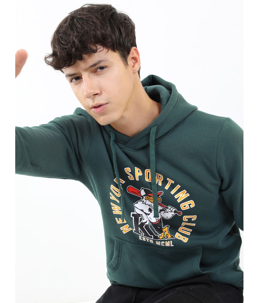     			Ketch Polyester Hooded Men's Sweatshirt - Green ( Pack of 1 )