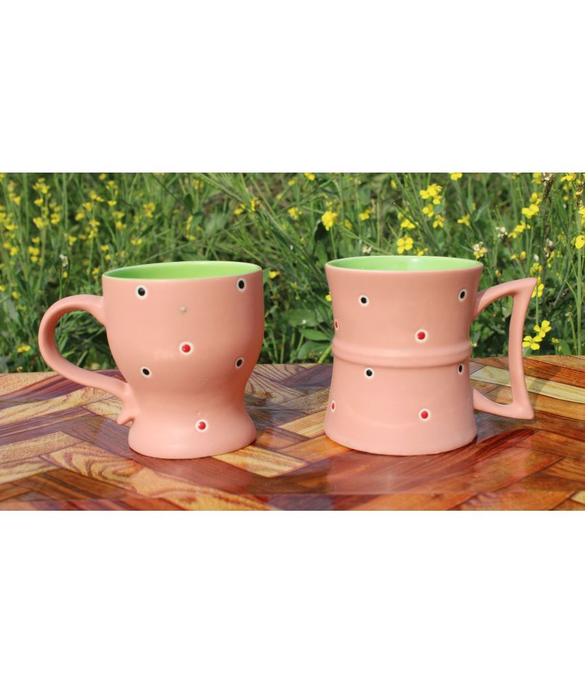     			Laghima jadon Bucket shape Solid Ceramic Coffee Mug 270 mL ( Pack of 2 )
