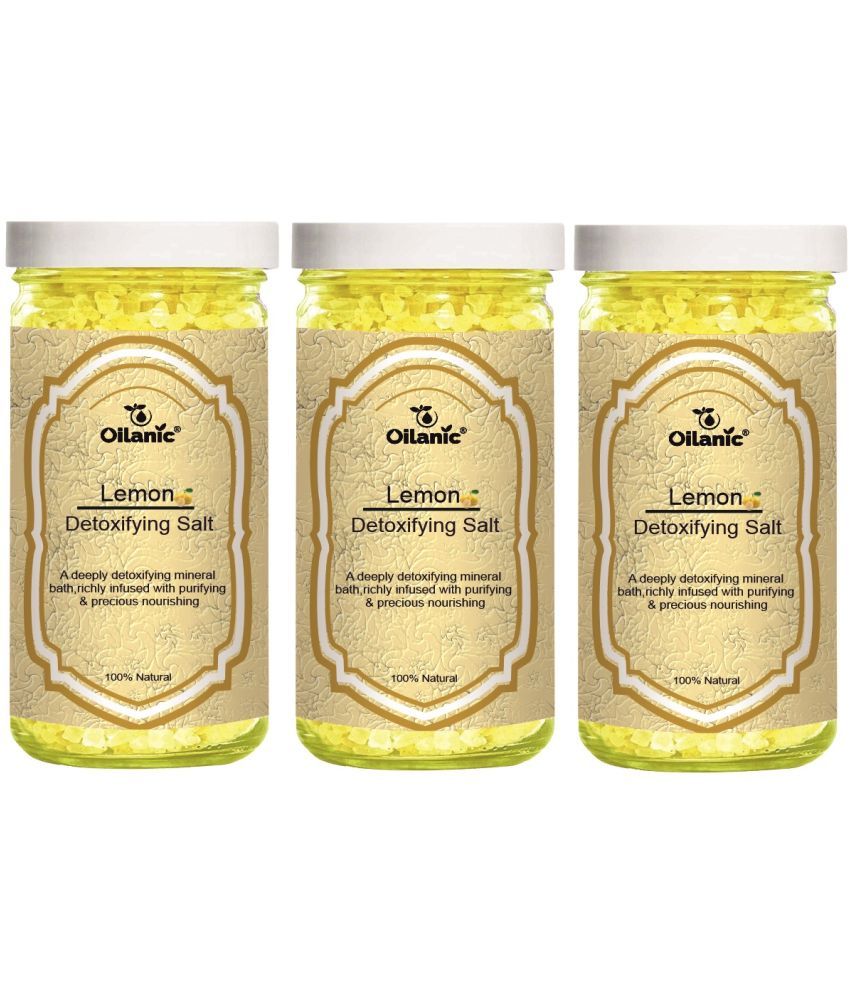     			Oilanic Bath Salt Crystal Lemon Bath Salt 200 g Pack of 3