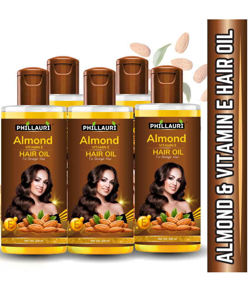     			Phillauri Hair Growth Almond Oil 500 ml ( Pack of 5 )