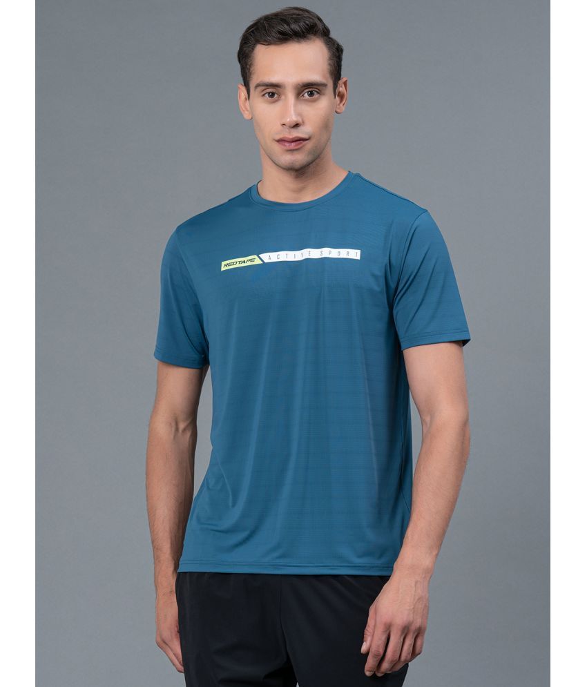     			Red Tape Teal Nylon Regular Fit Men's Sports T-Shirt ( Pack of 1 )