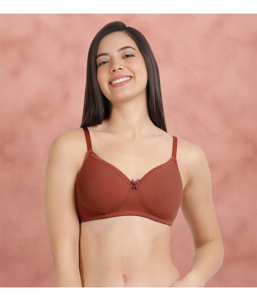     			Susie Cotton Blend Women's Plunge Bra ( Brown )