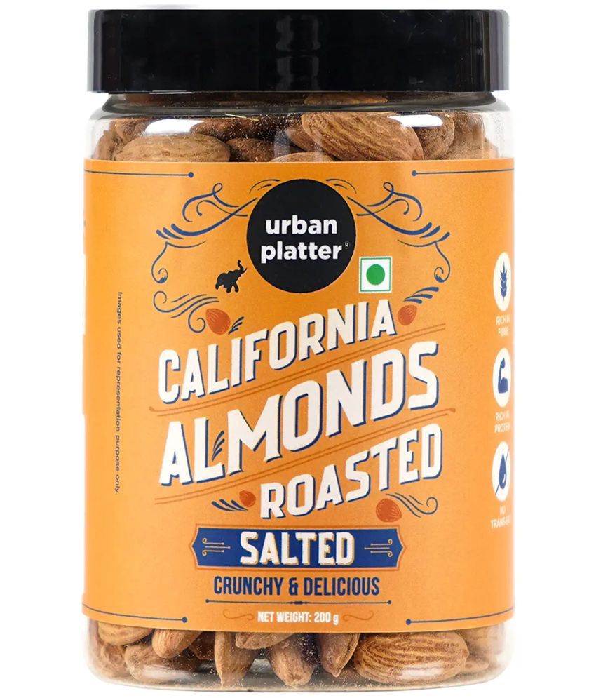     			Urban Platter Roasted Salted California Almonds, 200g